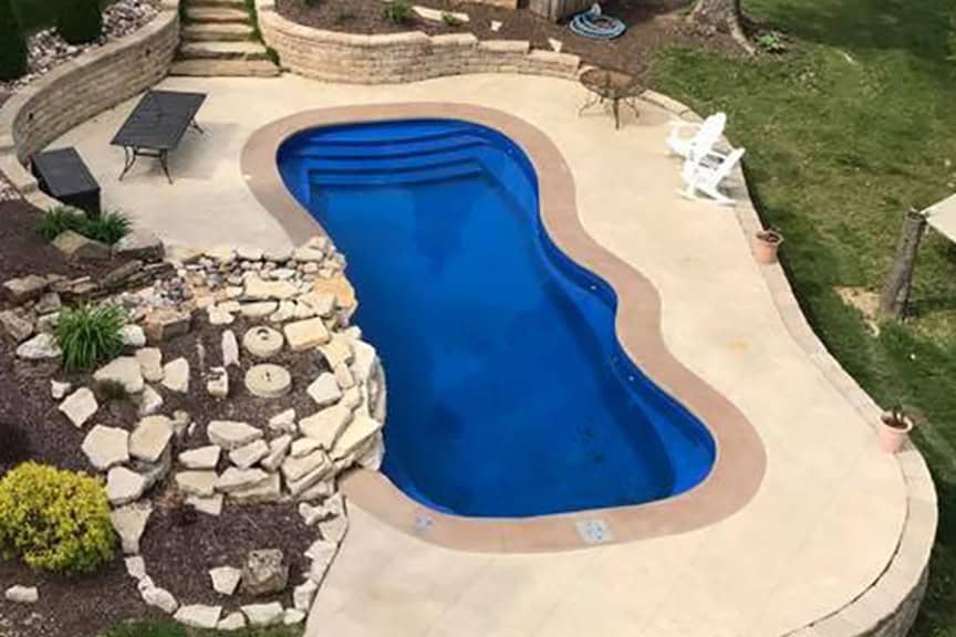 Copano Pools and Spas modern backyard pool