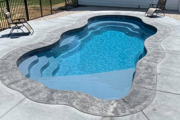 Copano Pools and Spas fiberglass pool installation