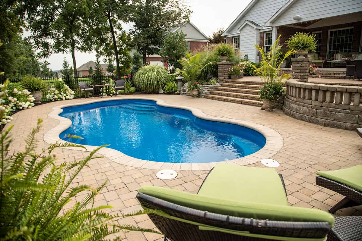 Copano Pools and Spas fiberglass pool installation