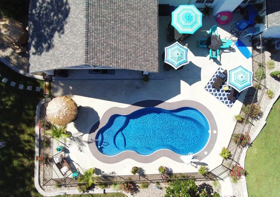 Copano Pools and Spas modern fiberglass pool design
